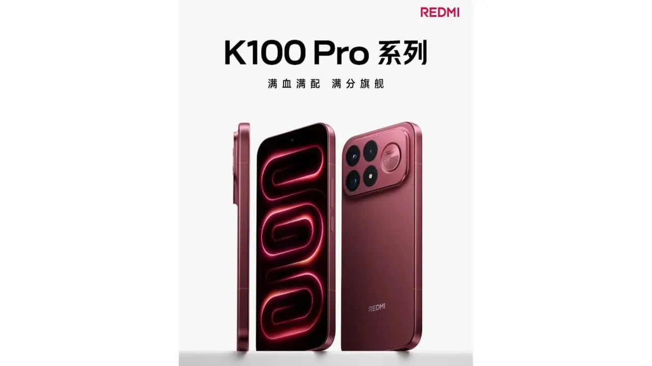 هاتف Redmi K100 Pro Max يصل ببطارية 9000 مللي أمبير وشاشة 185 هرتز